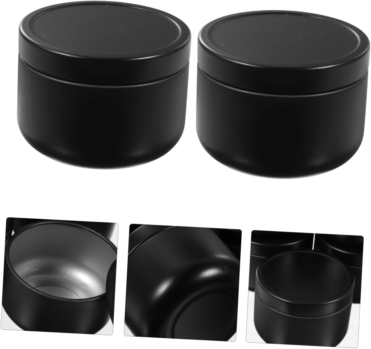 ERINGOGO 12pcs Tinplate Candle Jars for Storage and Crafting