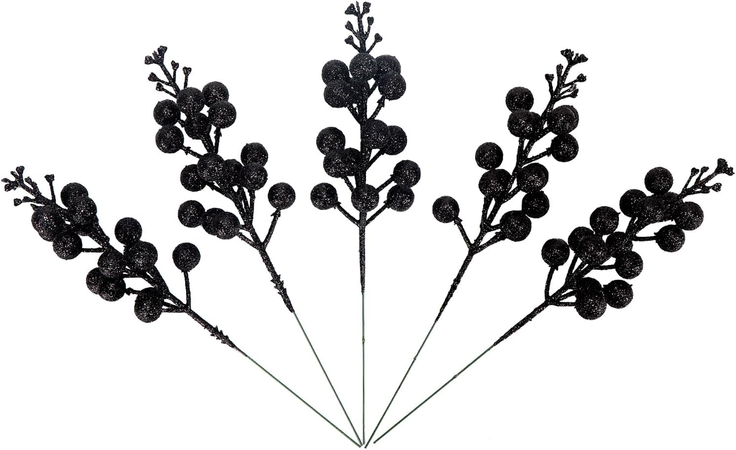 Artificial Black Berry Stems 24-Pack 87 Inch Christmas Decor