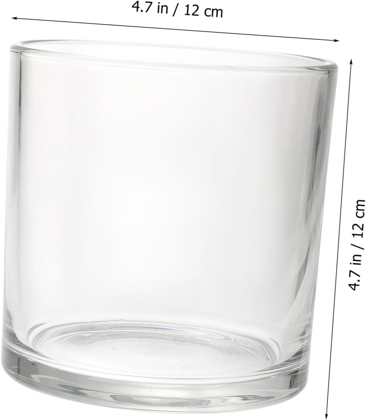 Clear Glass Candle Cover Windproof Dome for Votive Candles