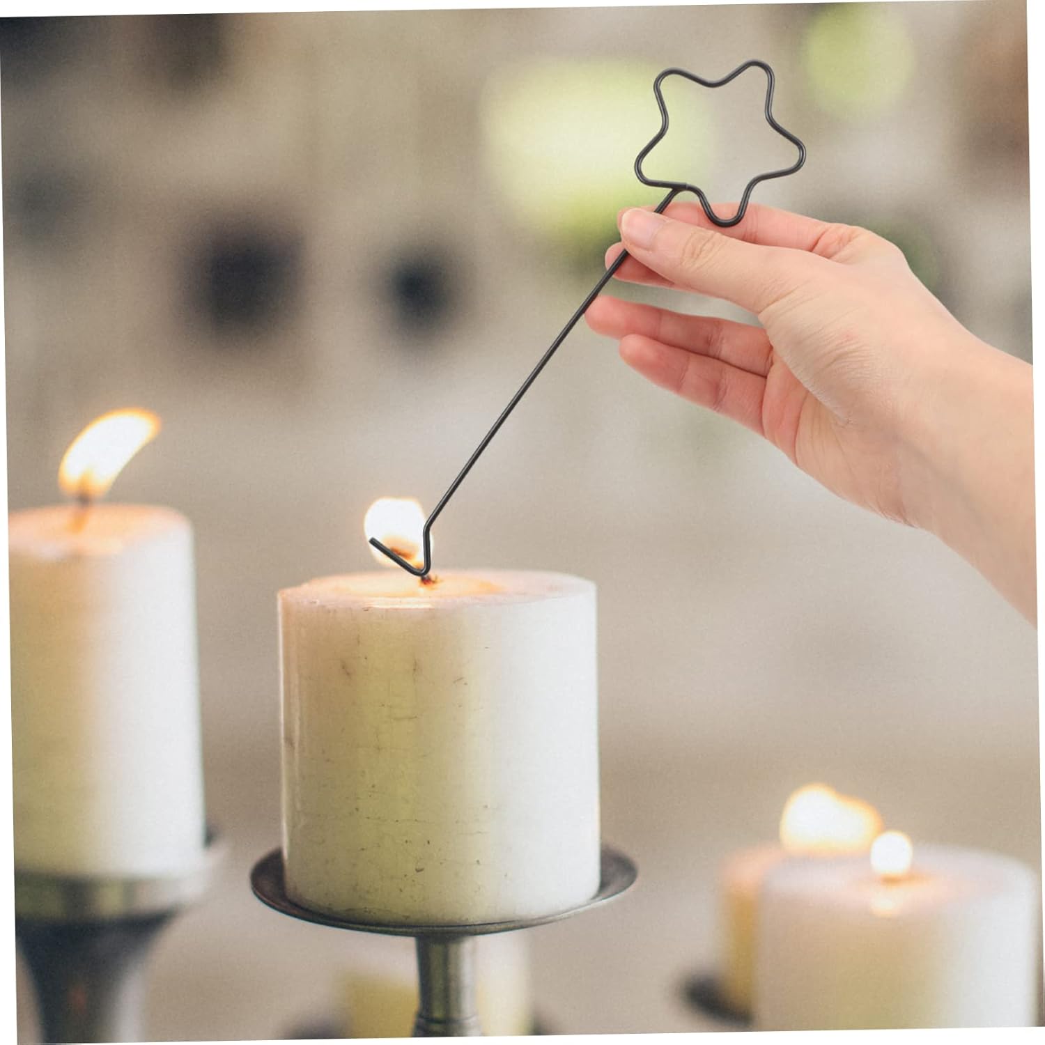 STOBAZA 2pcs Star Design Candle Wick Dippers