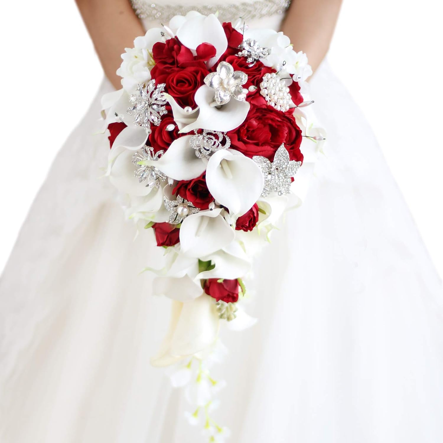 IFFO Bridal Bouquet with Calla Lilies and Roses