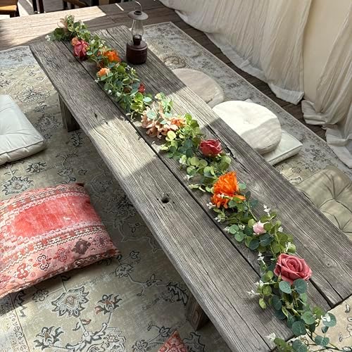 HS BRIDAL Artificial Flower Garland 65ft Orange