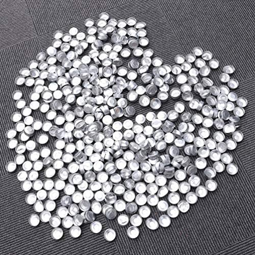 EXCEART 200pcs Aluminum Tea Light Tins for Candle Making and Crafts