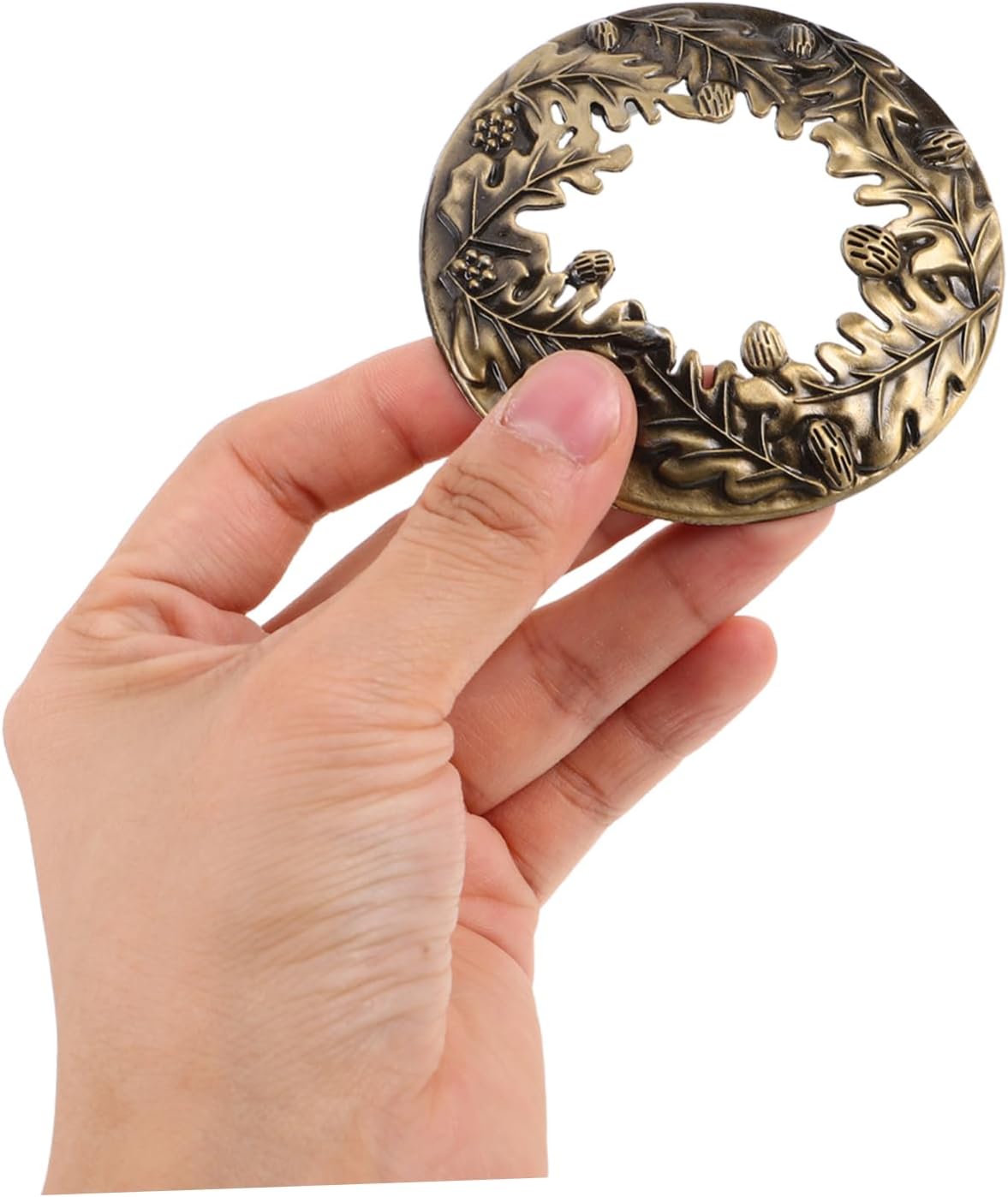 COHEALI Pinecone Candle Topper Sleeve Antique Zinc Alloy Decor