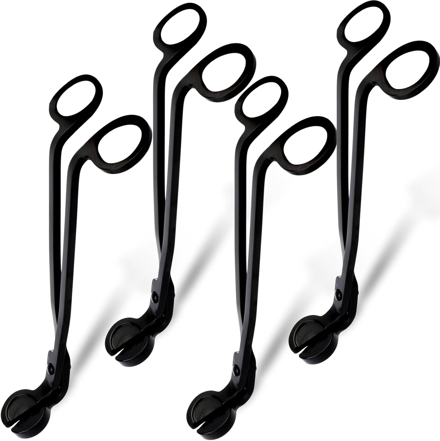 4 Pack Matte Black Candle Wick Trimmer Set