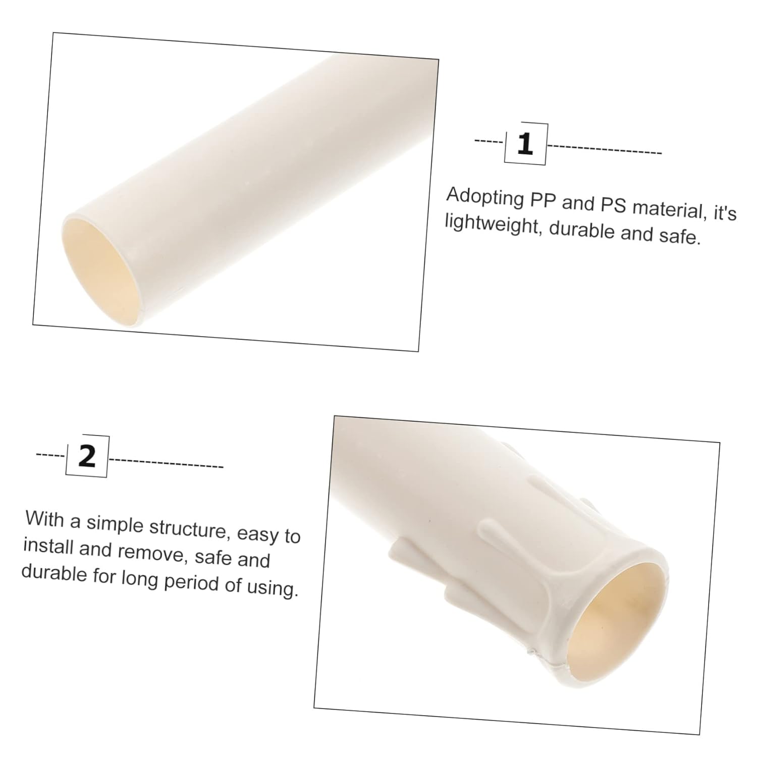 POPETPOP 20pcs Plastic Candle Socket Covers for Chandeliers and Candelabras