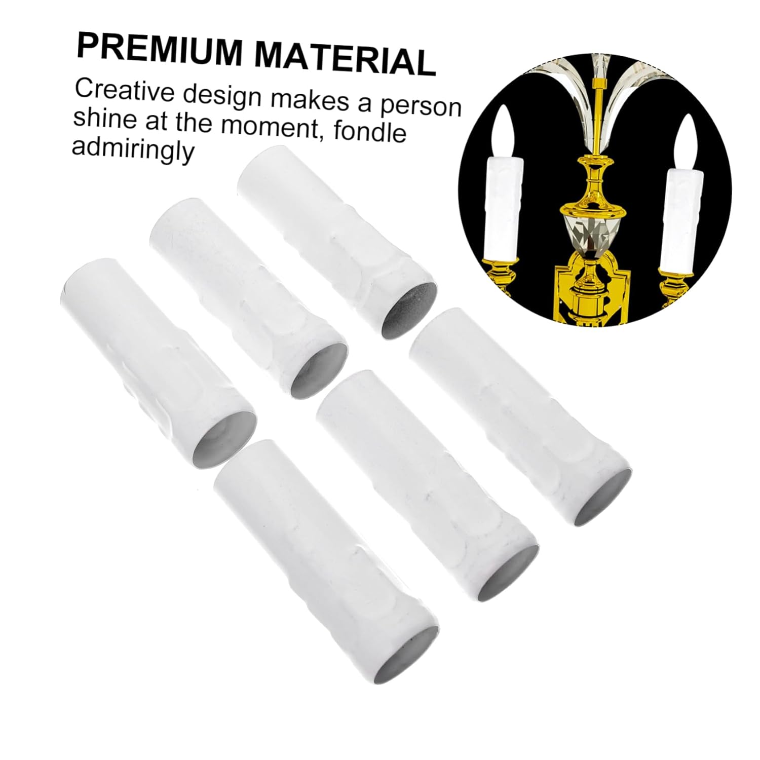 6Pcs Candle Socket Covers for European Chandeliers