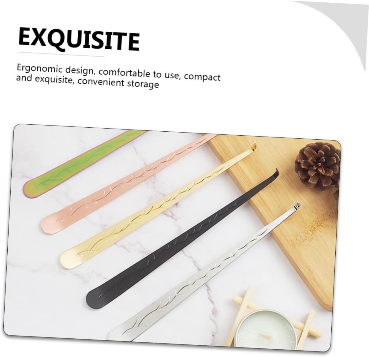 PRETYZOOM 4-Piece Candle Wick Tools Set Hook Trimmer Extinguisher
