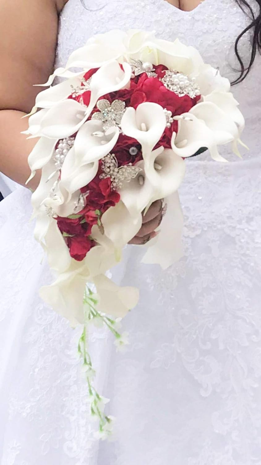IFFO Bridal Bouquet with Calla Lilies and Roses