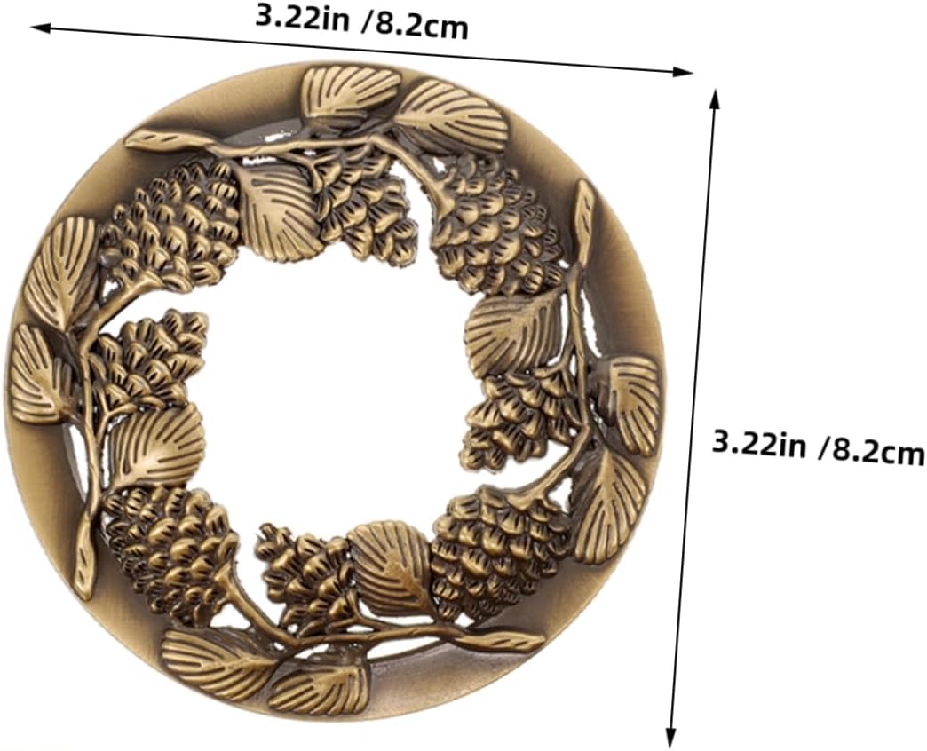 TEHAUX 2pcs Metal Candle Covers for Jar Scented Candles