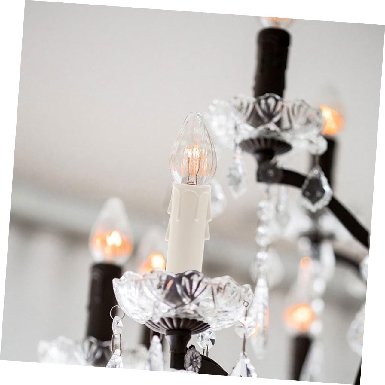 Zerodeko 15PCS Candle Drip Sleeves for Chandeliers and Candelabras