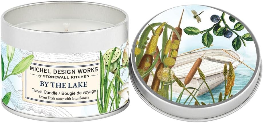 Michel Design Works Soy Wax Candle in Travel Tin By the Lake