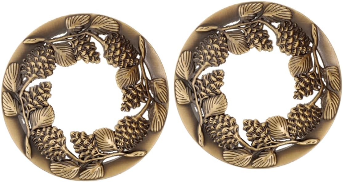 KONTONTY 2pcs Metal Candle Covers for Jar Candles