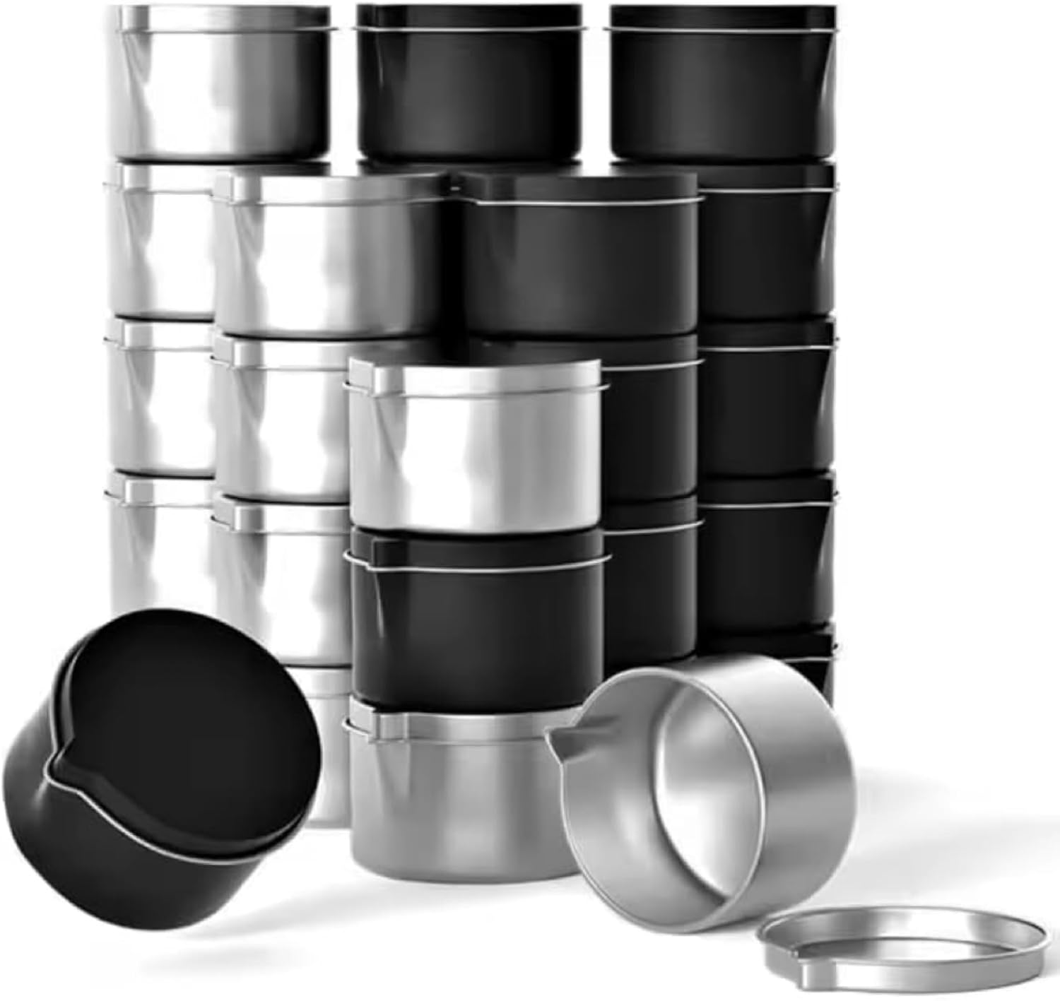 Ryaner 11PCS 2oz Candle Tins With Pour Spout Lids