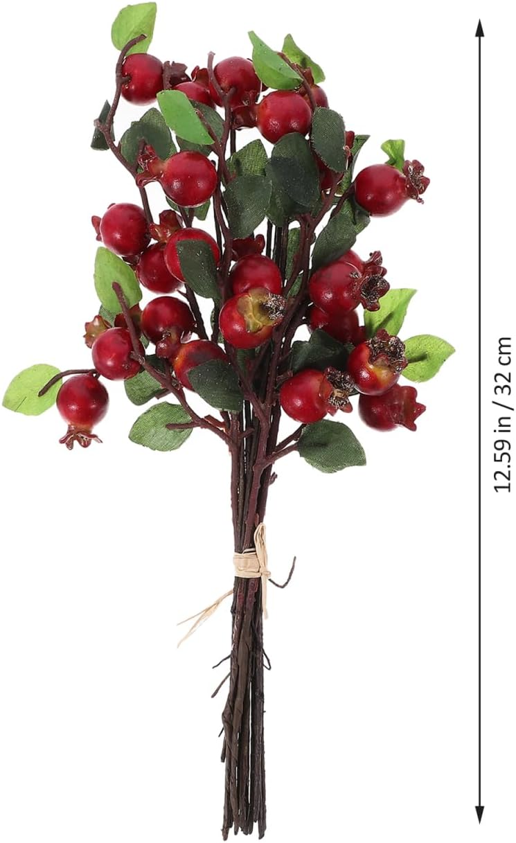 COHEALI Artificial Pomegranate Flower 5Pcs Decor
