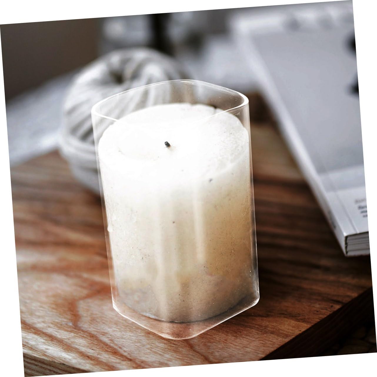 Clear Candle Holder Sleeve for Home Decor and Events