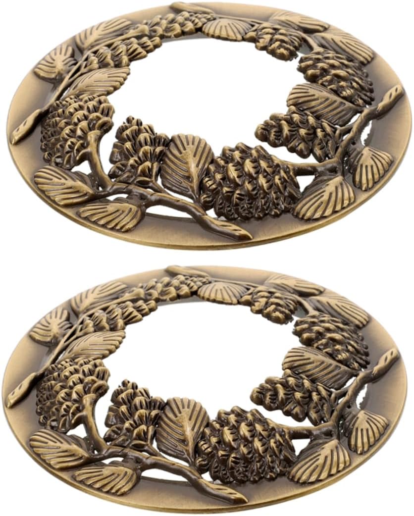 DOITOOL 2pcs Hollow Candle Jar Lid Metal Covers