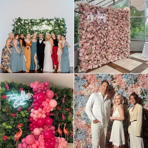 Coco Flowerwall 3D Silk Floral Backdrop Panel Set 2x 2x8ft