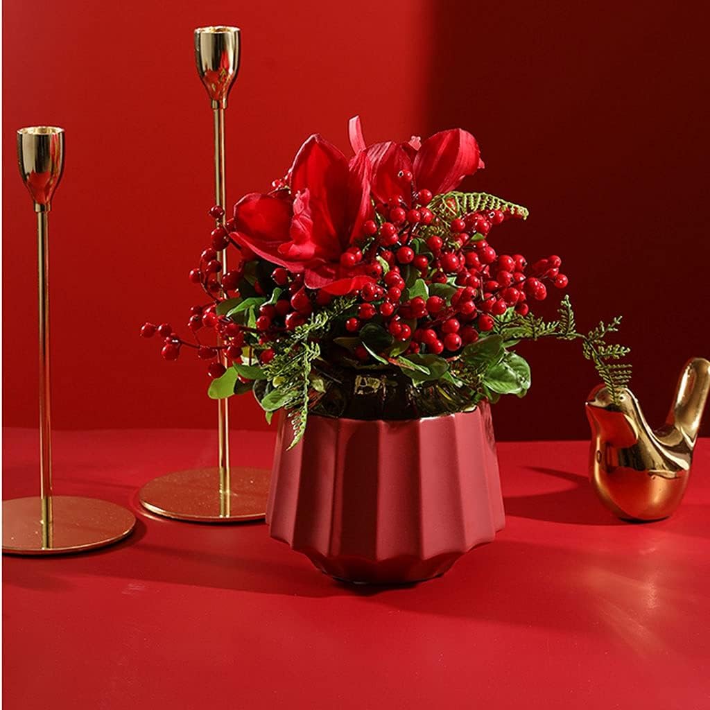 Artificial Flowers with Vase for Home Decoration