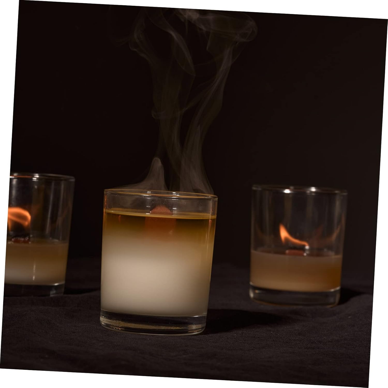 Zerodeko Simple Candle Protectors Glass Shades Windproof Holders