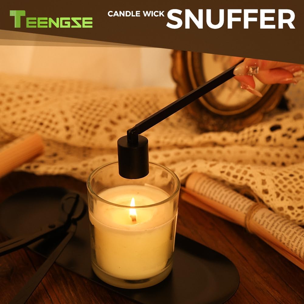 3 in 1 Candle Accessory Set Black