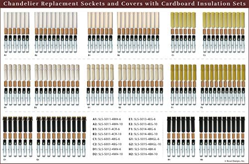 Royal Designs 4-Inch Candle Drip Sleeves Set of 10