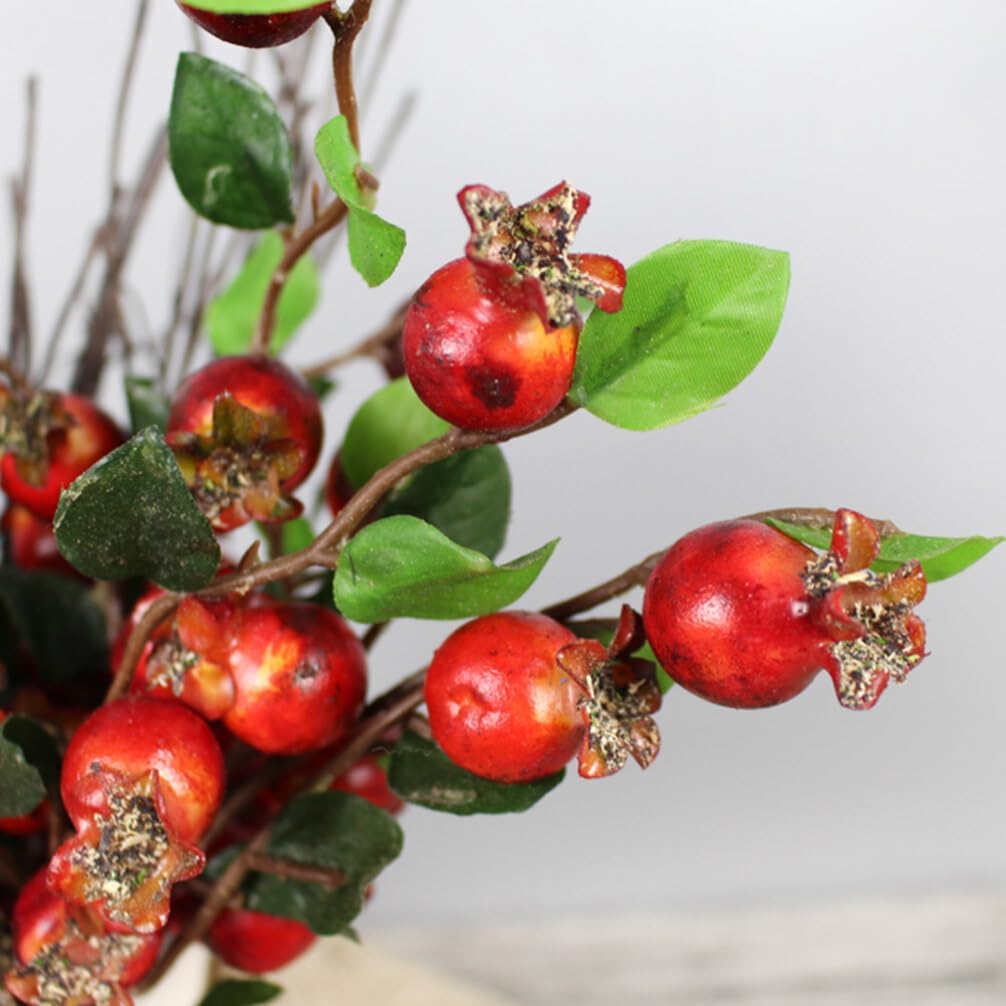COHEALI Artificial Pomegranate Flower 5Pcs Decor