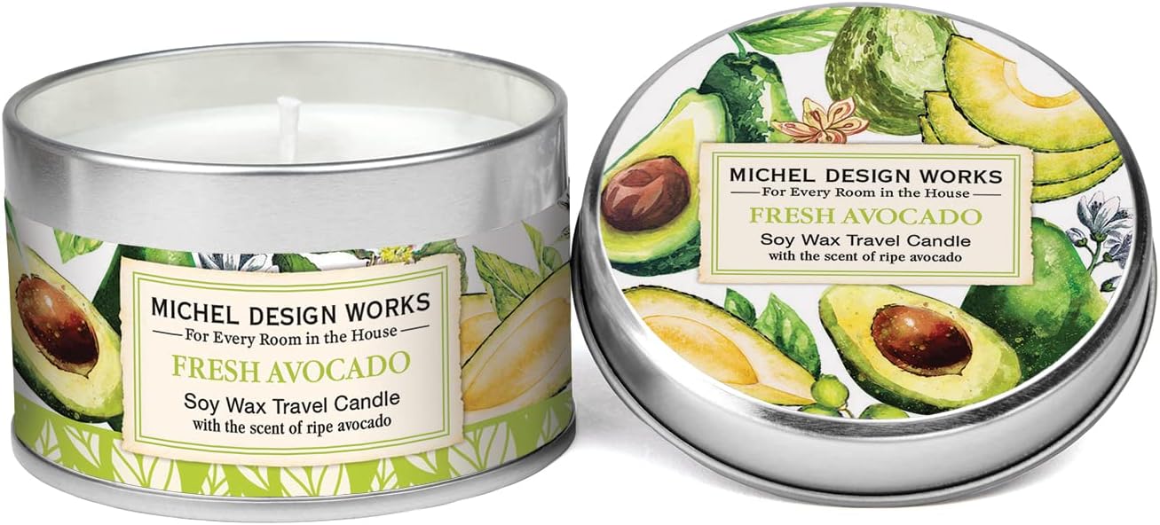Michel Design Works Travel Tin Soy Candle - Fresh Avocado