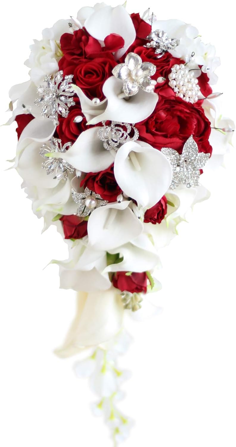 IFFO Bridal Bouquet with Calla Lilies and Roses