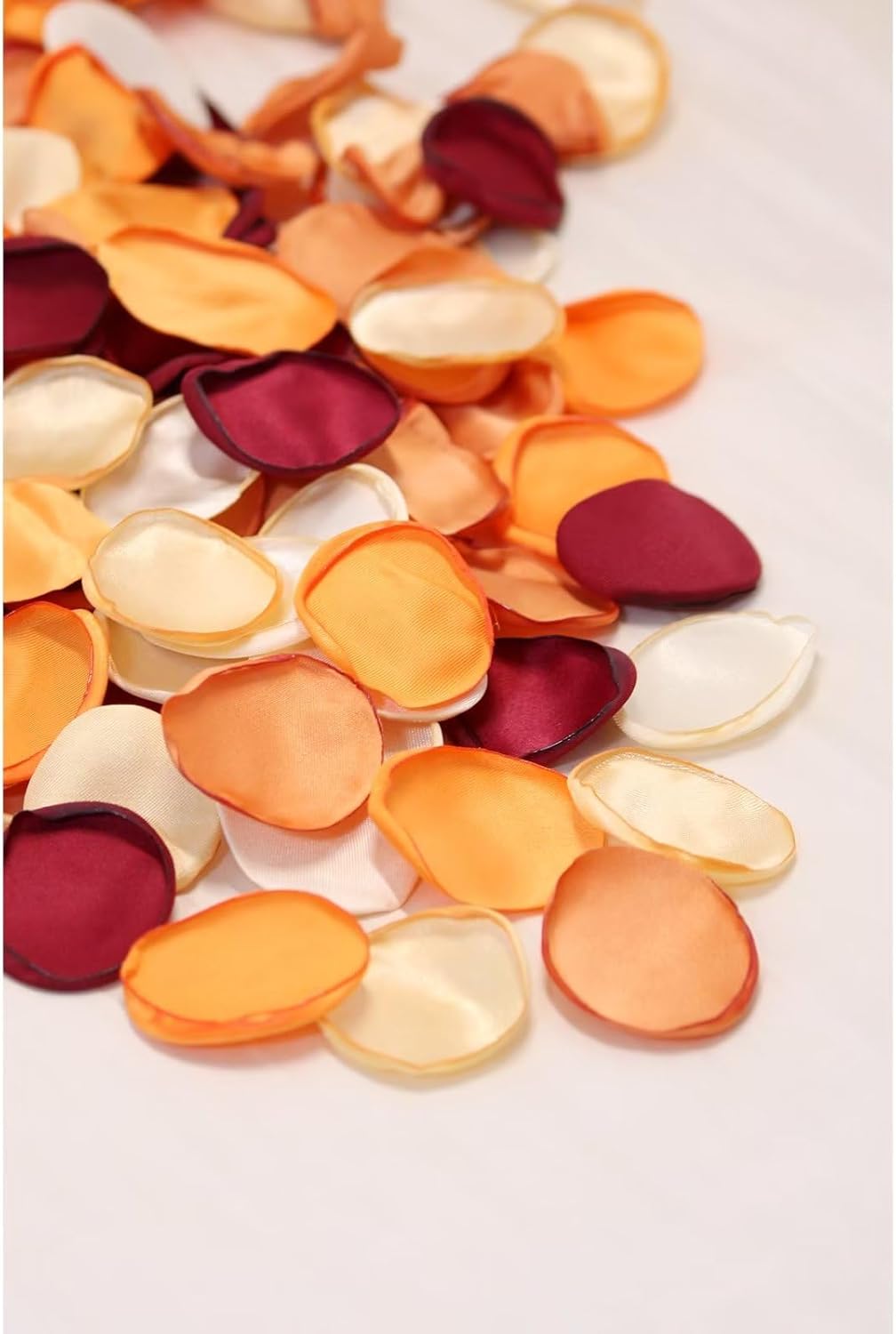 300pcs Orange Rose Petals Artificial Wedding Decor