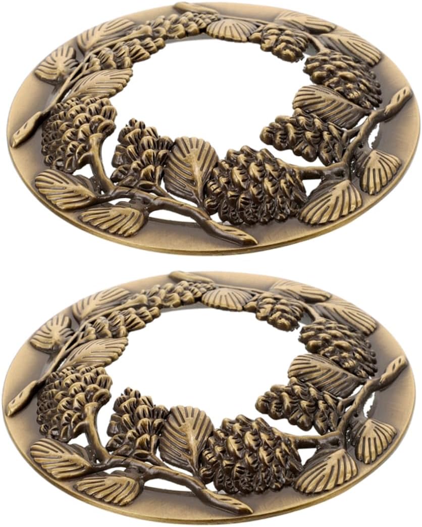HOODANCOS 2pcs Antique Metal Candle Toppers for Jar Candles