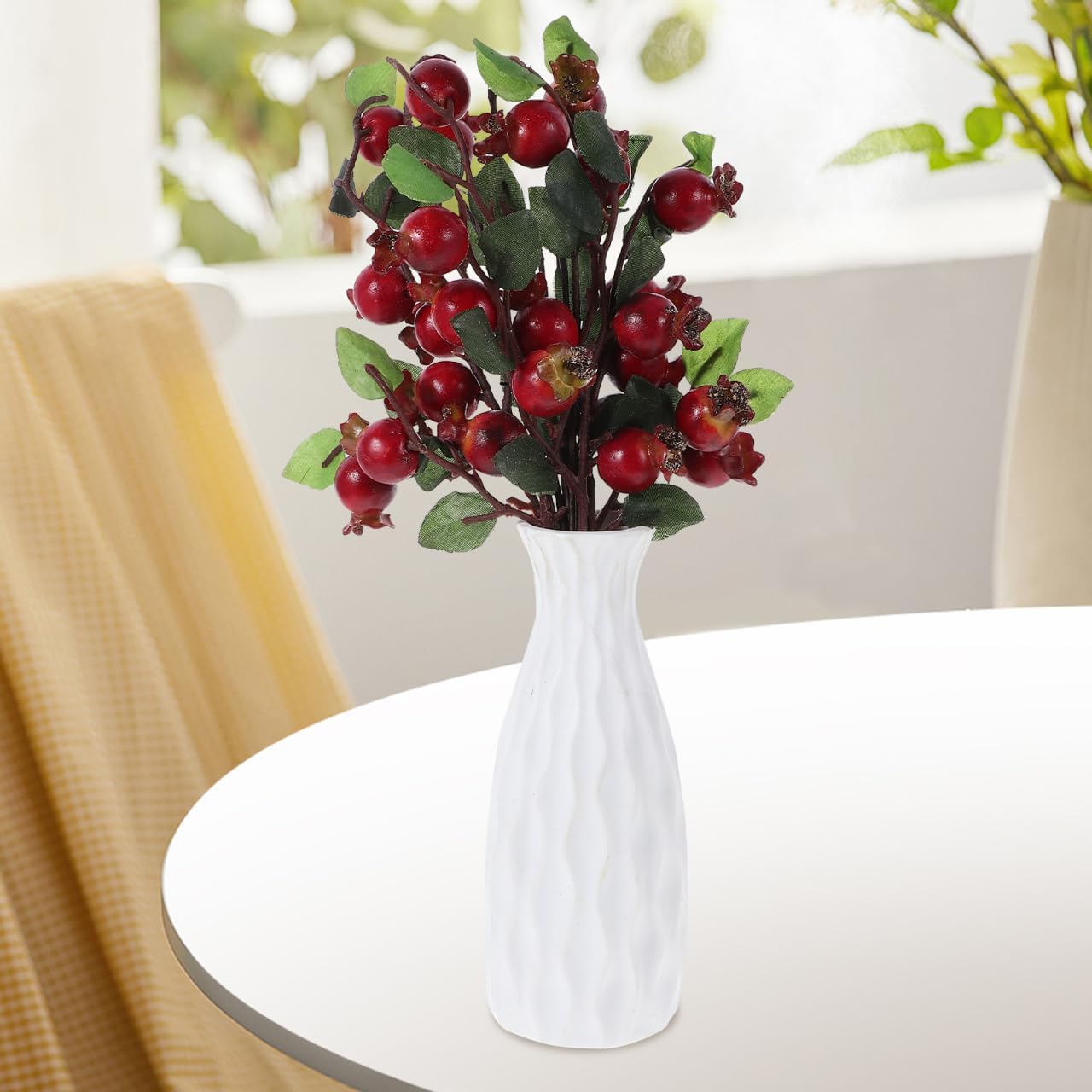 COHEALI Artificial Pomegranate Flower 5Pcs Decor