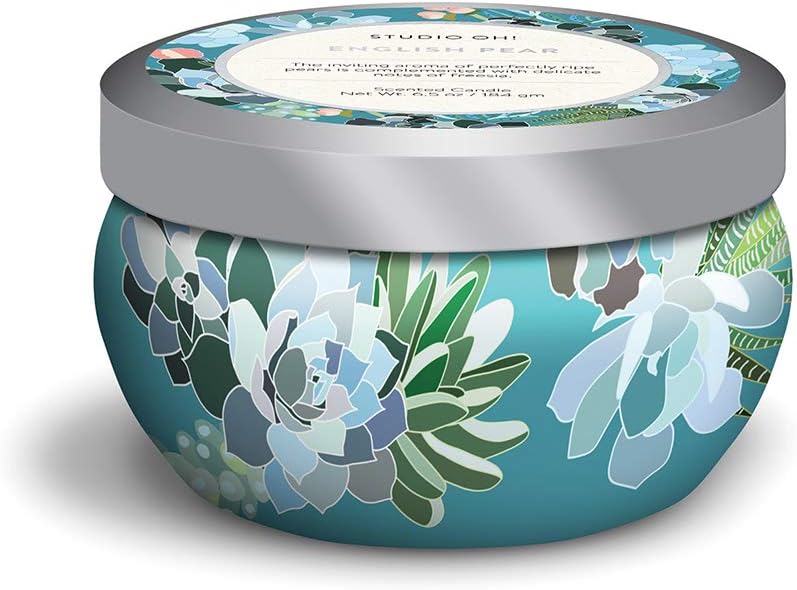 Studio Oh Travel Tin Scented Candle English Pear