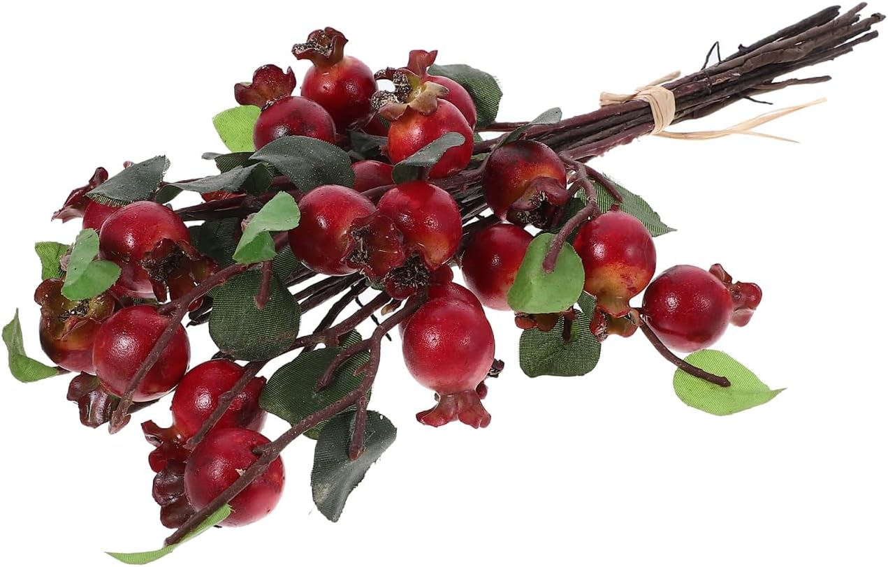 COHEALI Artificial Pomegranate Flower 5Pcs Decor