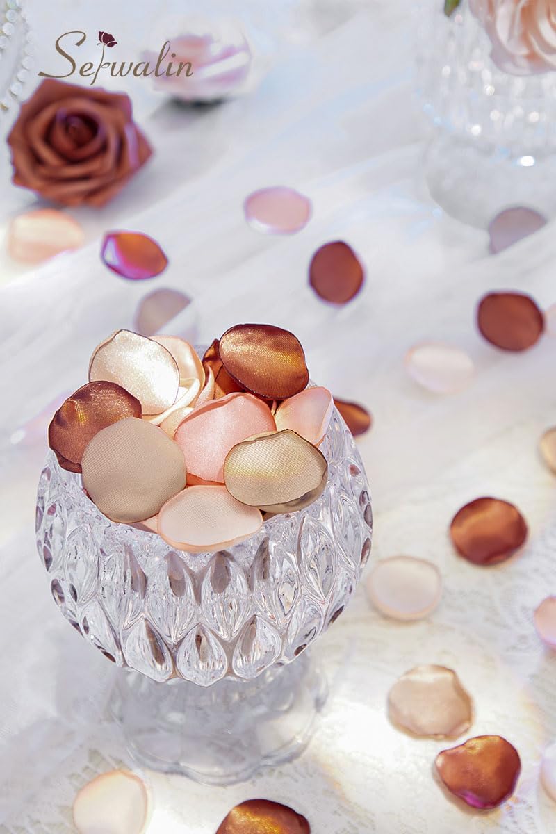 Serwalin 300Pcs Silk Rose Petals for Weddings and Decor