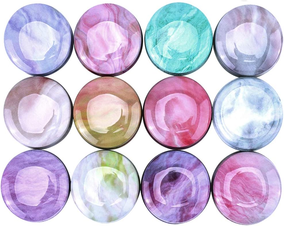 Rolin Roly 12Pcs Mini Aluminum Candle Travel Tins
