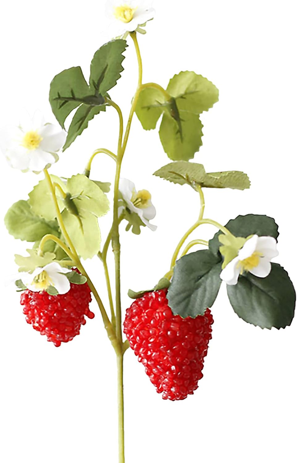 10 Branches Artificial Strawberries Decorative Plants