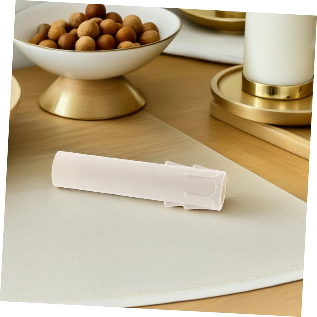Replacement Chandelier Candle Covers 15pcs Plastic Lamp Socket Sleeves Universal Quick Fit White
