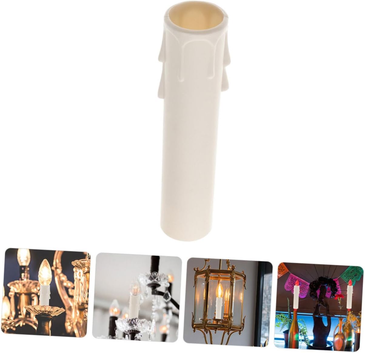 15pcs Drip Candle Sleeves for Chandelier Decor and Safety