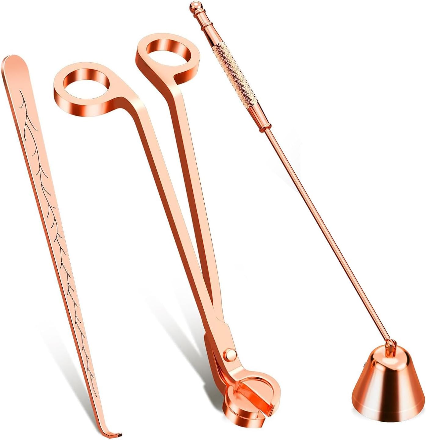 3 in 1 Candle Accessories Set with Gift Packaging Rose Gold