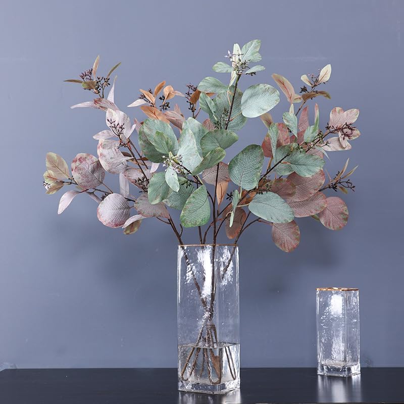 Eugene Artificial Flower Simulation Green Plant with Long Branches and Fruits Gray