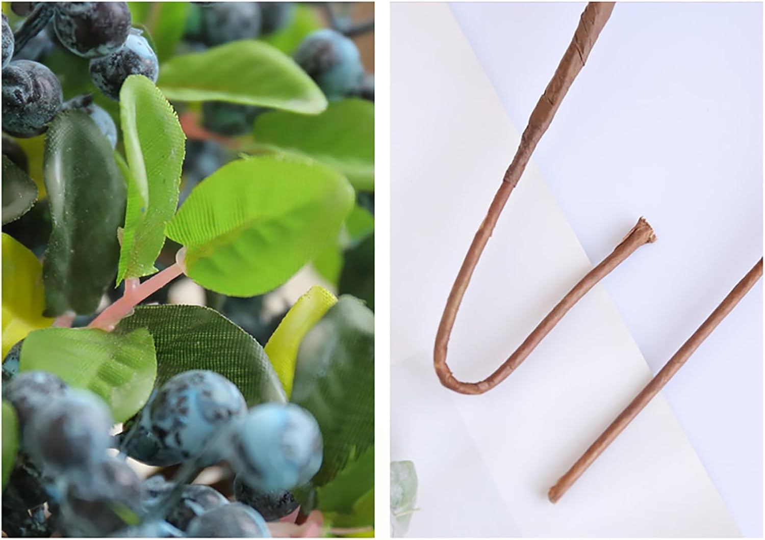 10 Pcs Artificial Blueberry Stems for Home Decoration