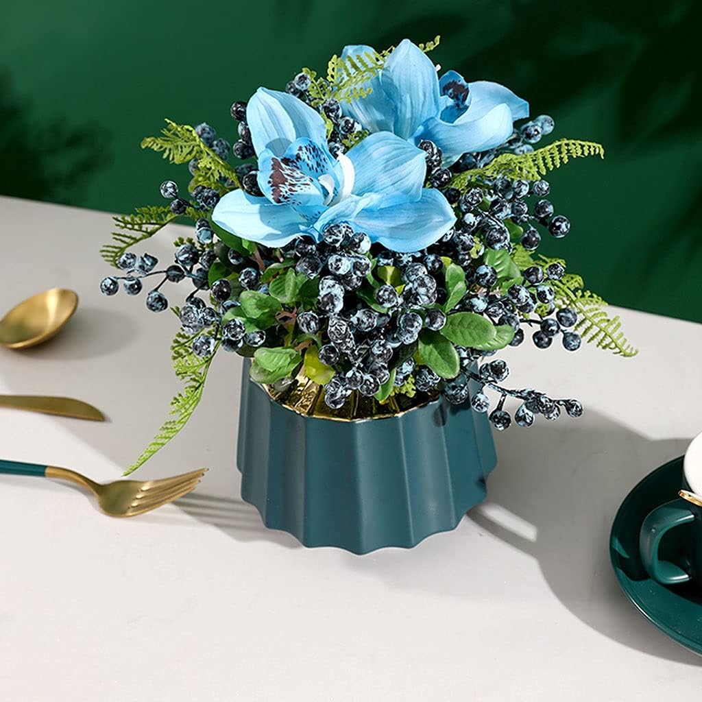 Artificial Flowers with Vase for Home Decoration