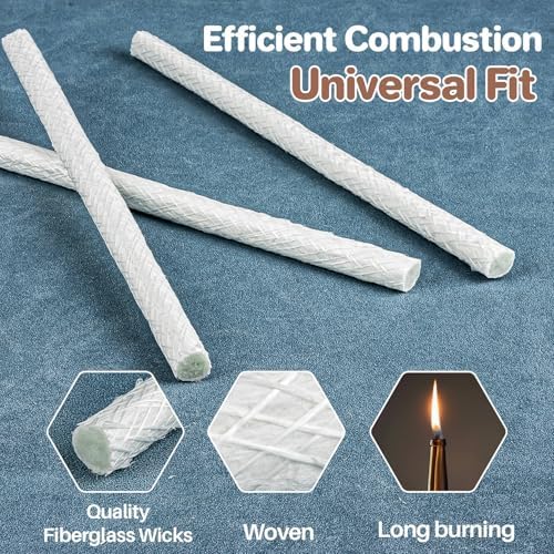 Sukh Fiberglass Oil Lamp Wicks 20 Pcs 12 Inch x 985 Inch