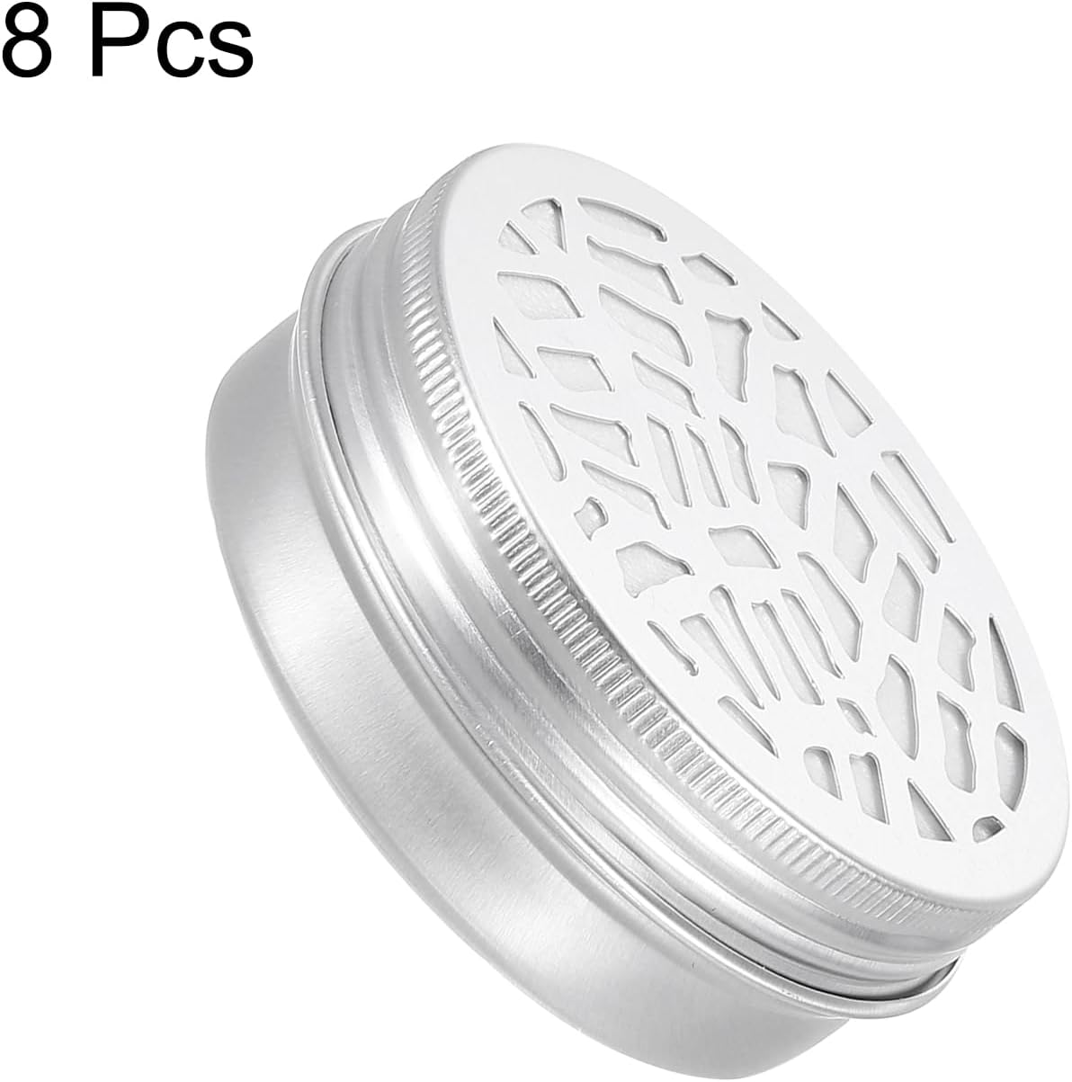 HARFINGTON 8 Pcs Aluminum Tins with Hollow Lids 2oz
