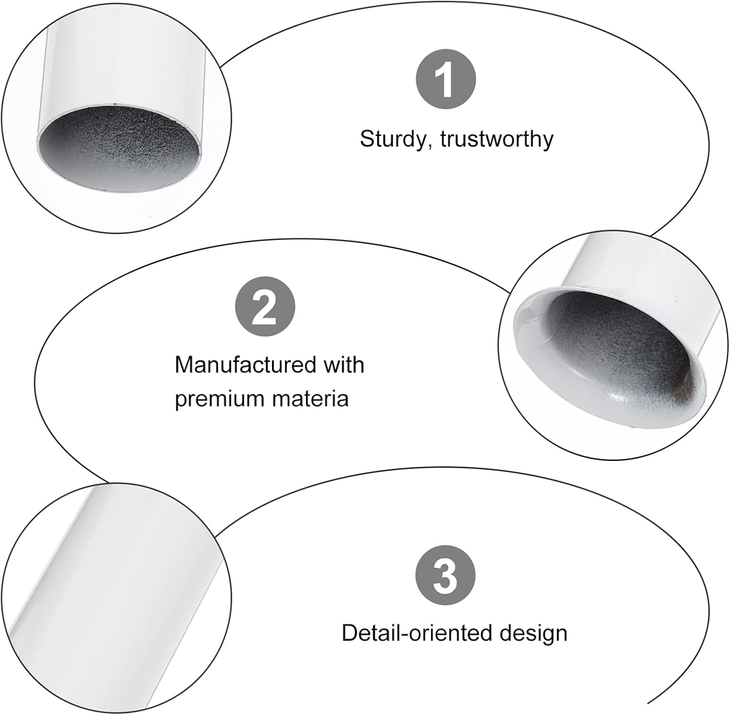 12pcs Metal Candle Sleeves for Chandeliers White