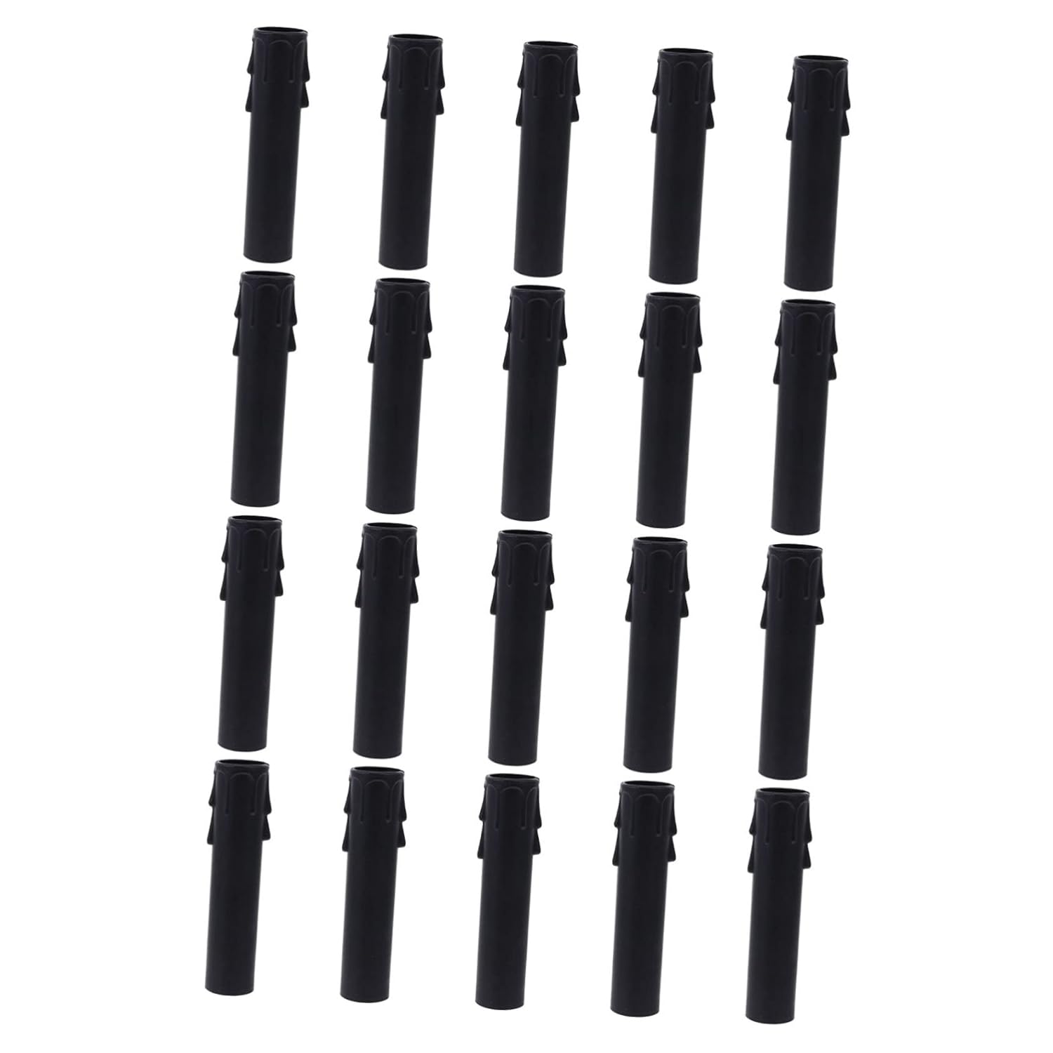 Gadpiparty 20pcs Plastic Chandelier Candle Sleeves Waterproof Dripless Covers