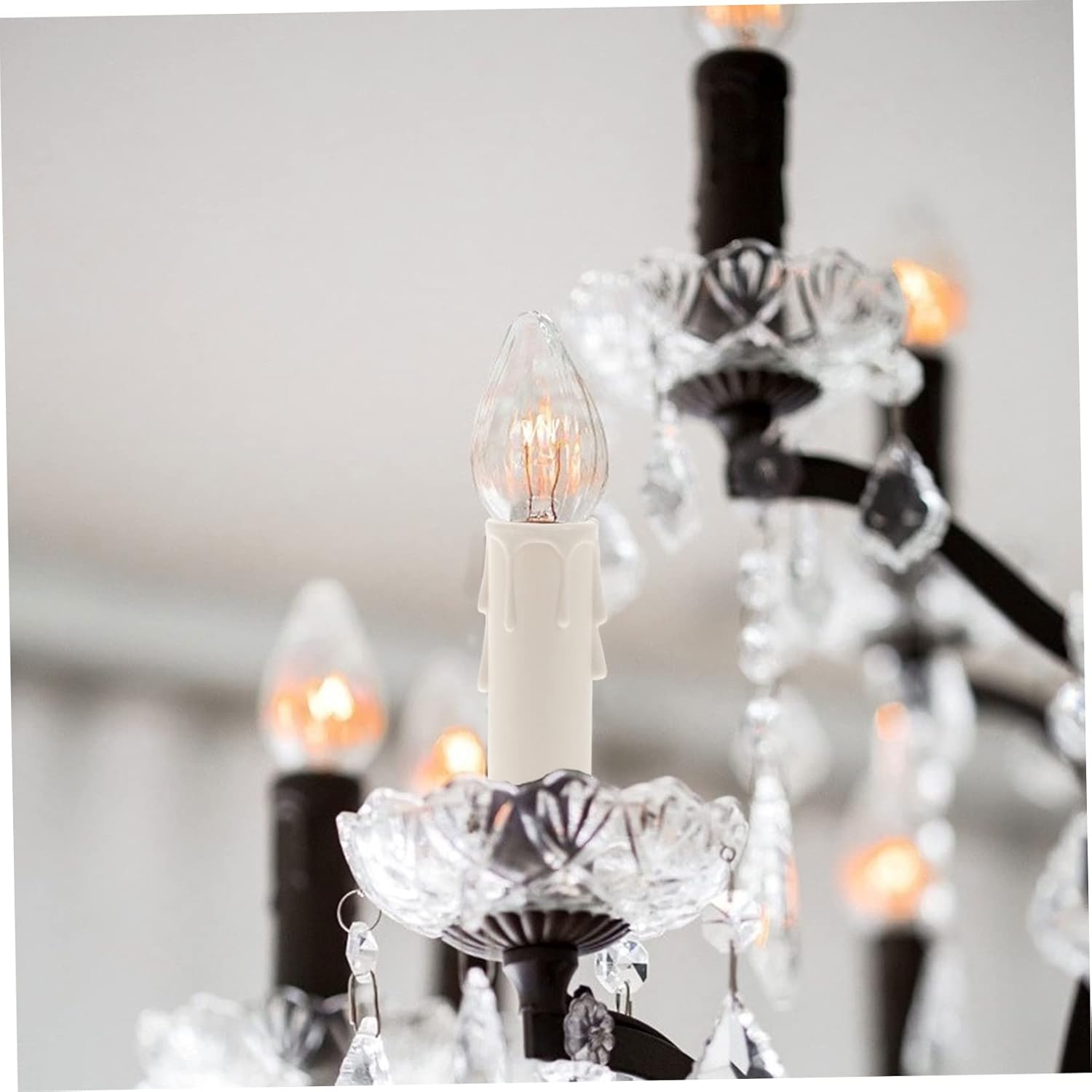 Jojofuny 20pcs Candle Covers for Chandelier Replacement