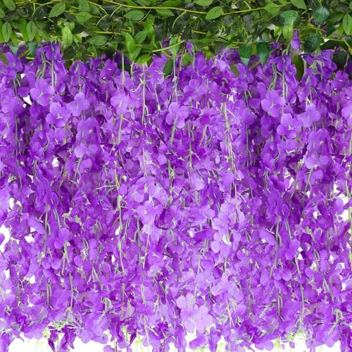 Alotiki Wisteria Artificial Flowers Garland 60ft