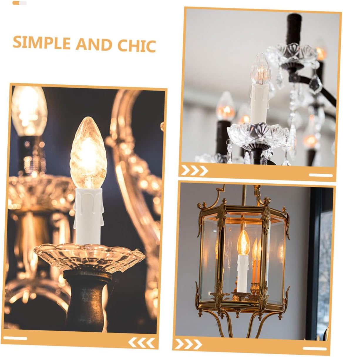 15pcs Drip Candle Sleeves for Chandelier Decor and Safety
